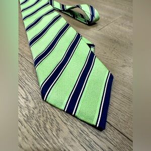 Ermenegildo Zegna green purple tie 100% silk